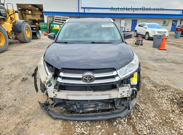 5TDJZRFH4HS435205 2017 TOYOTA HIGHLANDER Black Դիմացի տեսք