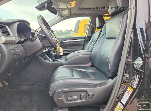 5TDJZRFH4HS435205 2017 TOYOTA HIGHLANDER Black Սալոնի դիմացի տեսք