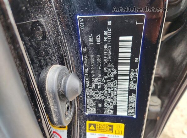5TDJZRFH4HS435205 2017 TOYOTA HIGHLANDER Black Սալոնի 360 աստիճան տեսք
