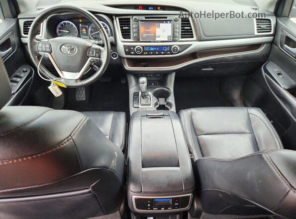 5TDJZRFH4HS435205 2017 TOYOTA HIGHLANDER Black Առջևի վահանակի տեսք