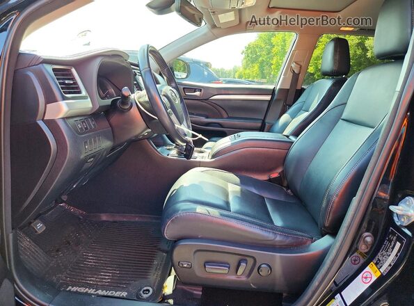 5TDJZRFH4JS561604 2018 TOYOTA HIGHLANDER Black Սալոնի դիմացի տեսք
