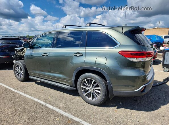 5TDJZRFH4JS857982 2018 TOYOTA HIGHLANDER Green Rear left