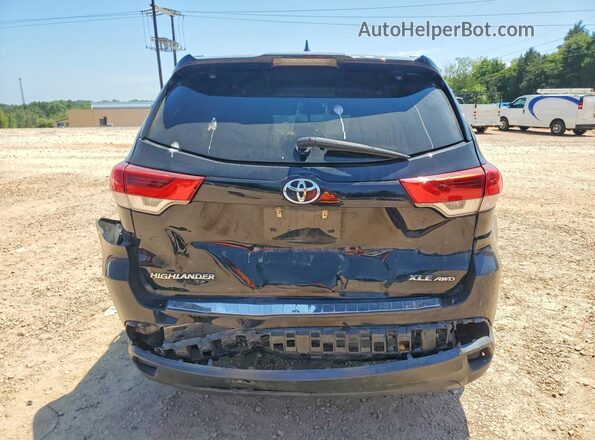 5TDJZRFH4KS592661 2019 TOYOTA HIGHLANDER Black უკანა ხედი