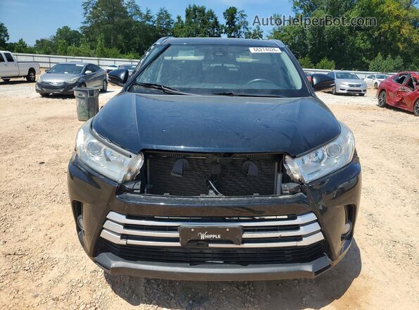 5TDJZRFH4KS592661 2019 TOYOTA HIGHLANDER Black წინა ხედი