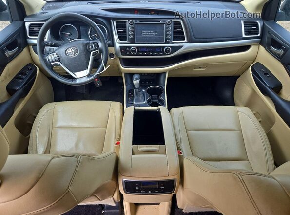 5TDJZRFH6HS508235 2017 TOYOTA HIGHLANDER White Dashboard view