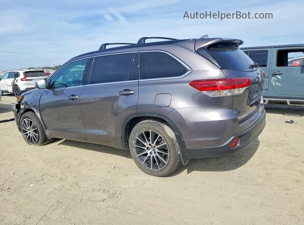 5TDJZRFH7JS535563 2018 TOYOTA HIGHLANDER Gray Հետևի ձախ