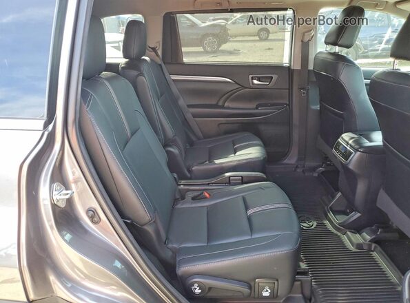 5TDJZRFH7JS535563 2018 TOYOTA HIGHLANDER Gray Սալոնի հետևի տեսք