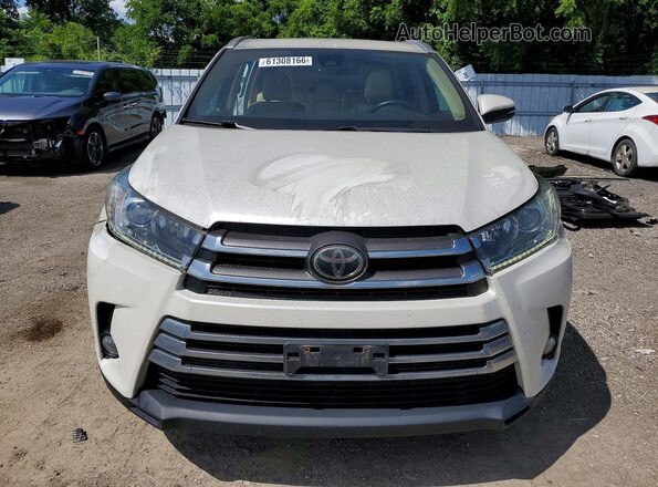 5TDJZRFH7JS553075 2018 TOYOTA HIGHLANDER White Vista frontal