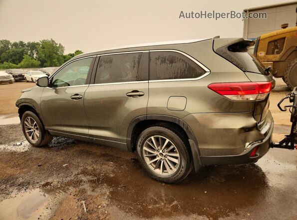 5TDJZRFH7JS910898 2018 TOYOTA HIGHLANDER Green Հետևի ձախ
