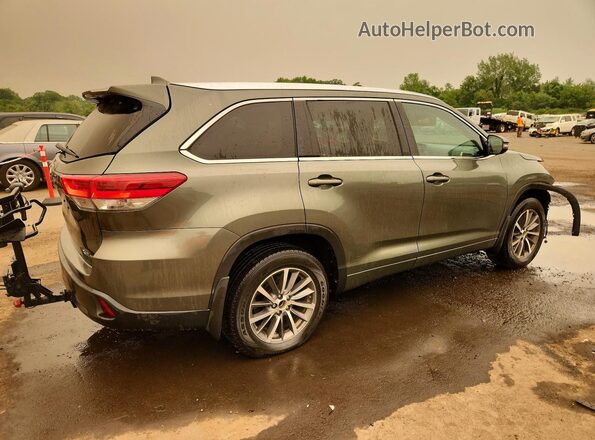 5TDJZRFH7JS910898 2018 TOYOTA HIGHLANDER Green Հետևի աջ