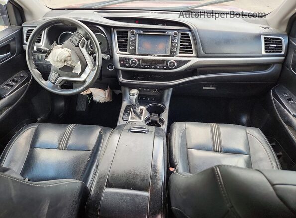 5TDJZRFH9JS833161 2018 TOYOTA HIGHLANDER Burgundy წინა პანელის ხედი