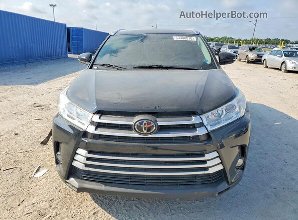 5TDJZRFH9JS838134 2018 TOYOTA HIGHLANDER Черный Вид спереди