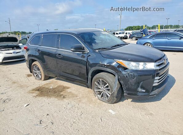 5TDJZRFH9JS838134 2018 TOYOTA HIGHLANDER Черный Передняя правая четверть
