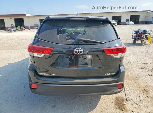 5TDJZRFH9JS838134 2018 TOYOTA HIGHLANDER Черный Вид сзади