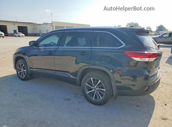 5TDJZRFH9JS838134 2018 TOYOTA HIGHLANDER Черный Задняя левая четверть