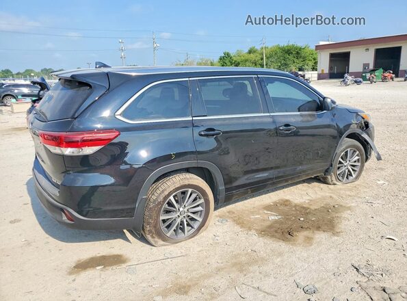 5TDJZRFH9JS838134 2018 TOYOTA HIGHLANDER Черный Задняя правая четверть