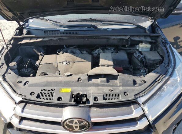 5TDJZRFH9JS838134 2018 TOYOTA HIGHLANDER Черный Вид подкапотного пространства