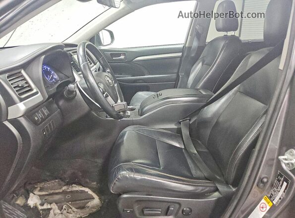 5TDJZRFH9JS888449 2018 TOYOTA HIGHLANDER Brown Вид салону спереду