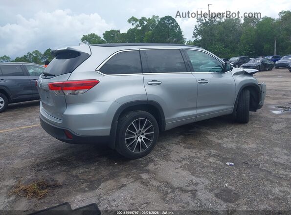 5TDJZRFHXHS371395 2017 TOYOTA HIGHLANDER Серебряный Задняя правая четверть