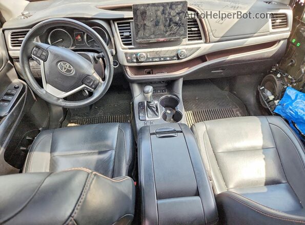 5TDJZRFHXJS524802 2018 TOYOTA HIGHLANDER Black Առջևի վահանակի տեսք