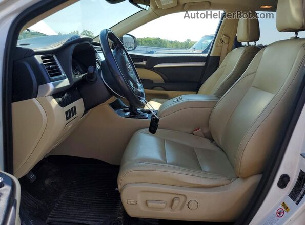 5TDJZRFHXJS911124 2018 TOYOTA HIGHLANDER White Widok wnętrza z przodu