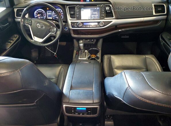 5TDJZRFHXKS592650 2019 TOYOTA HIGHLANDER Серый Вид панели приборов