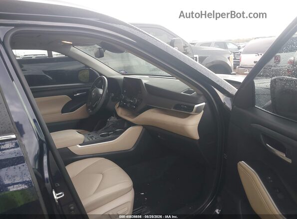 5TDKARAH1PS021476 2023 TOYOTA HIGHLANDER Синий Вид салона спереди