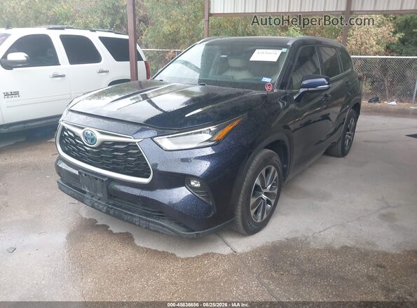 5TDKARAH1PS021476 2023 TOYOTA HIGHLANDER Синий Передняя левая четверть