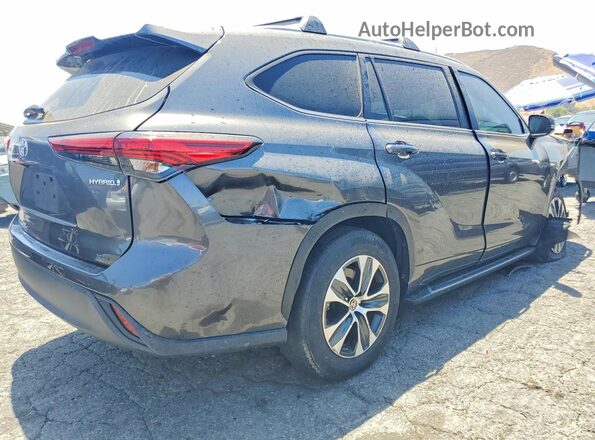 5TDKARAH4PS518599 2023 TOYOTA HIGHLANDER Серый Задняя правая четверть