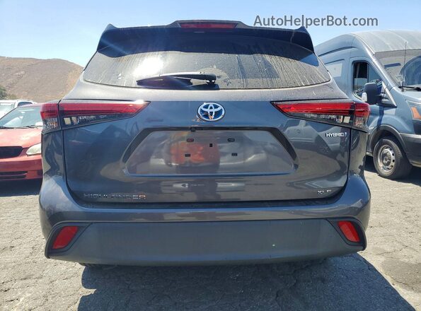 5TDKARAH4PS518599 2023 TOYOTA HIGHLANDER Серый Вид сзади