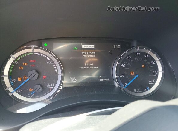 5TDKARAH4PS518599 2023 TOYOTA HIGHLANDER Серый Вид щитка приборов