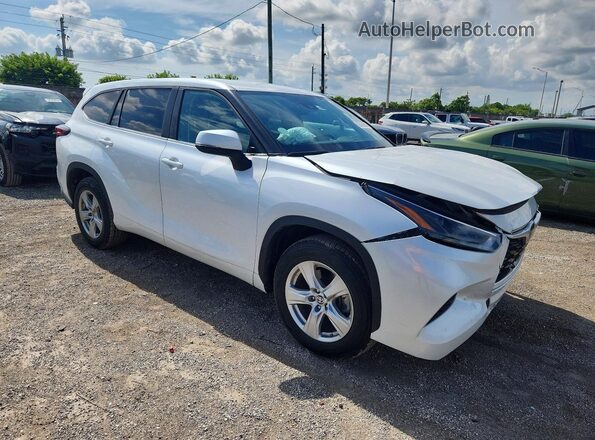 5TDKDRAH2SS550709 2025 TOYOTA HIGHLANDER White Przód prawy