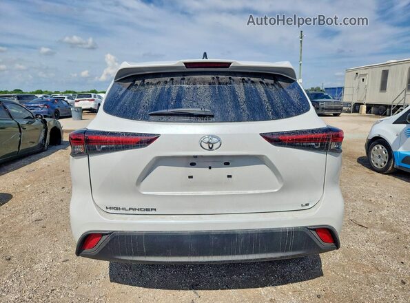 5TDKDRAH2SS550709 2025 TOYOTA HIGHLANDER White Widok z tyłu