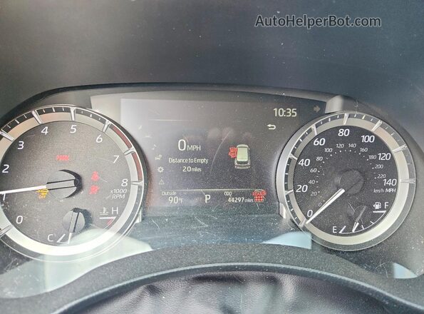 5TDKDRAH2SS550709 2025 TOYOTA HIGHLANDER White Widok zestawu wskaźników
