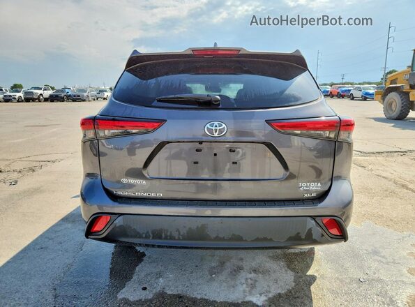 5TDKDRAH3PS025178 2023 TOYOTA HIGHLANDER Gray უკანა ხედი