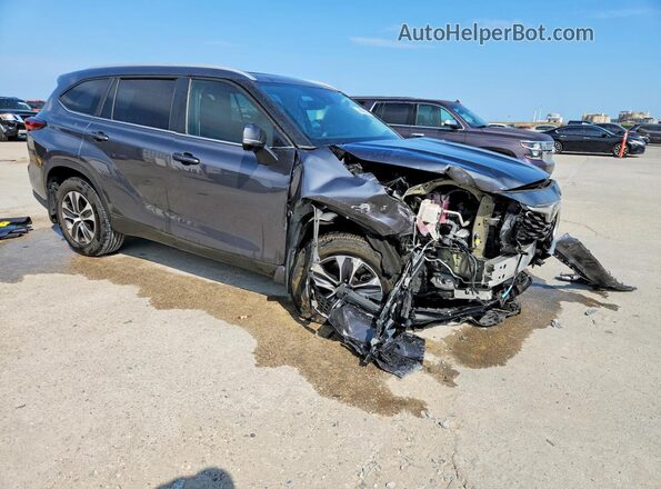 5TDKDRAH3PS025178 2023 TOYOTA HIGHLANDER Gray წინა მარჯვენა