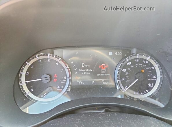 5TDKDRAH3PS025178 2023 TOYOTA HIGHLANDER Gray ხელსაწყოთა პანელის ხედი