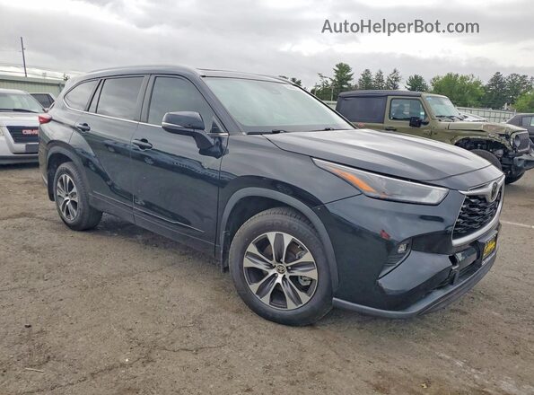 5TDKDRAH4PS027232 2023 TOYOTA HIGHLANDER Black Przód prawy