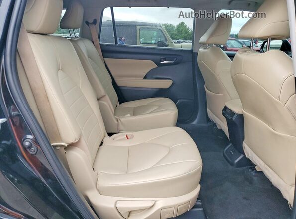 5TDKDRAH4PS027232 2023 TOYOTA HIGHLANDER Black Widok wnętrza z tyłu
