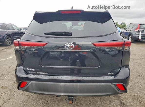 5TDKDRAH4PS027232 2023 TOYOTA HIGHLANDER Black Widok z tyłu