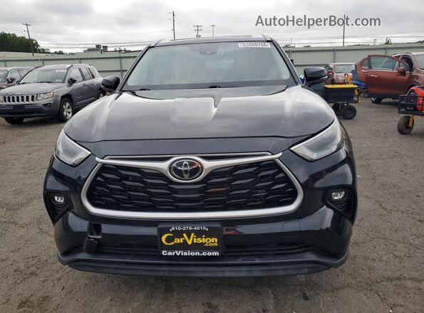 5TDKDRAH4PS027232 2023 TOYOTA HIGHLANDER Black Widok z przodu