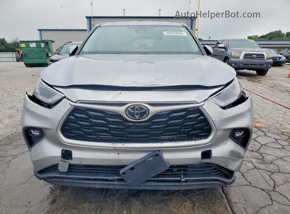 5TDKDRAH4PS034083 2023 TOYOTA HIGHLANDER Silver Vista frontal