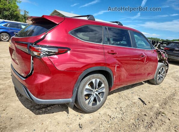 5TDKDRAH5PS010472 2023 TOYOTA HIGHLANDER Red Trasero derecho