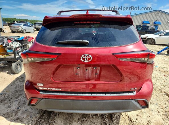 5TDKDRAH5PS010472 2023 TOYOTA HIGHLANDER Red Vista trasera