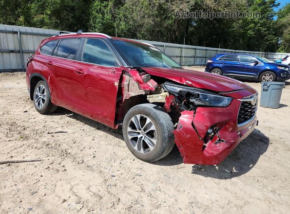 5TDKDRAH5PS010472 2023 TOYOTA HIGHLANDER Red Delantero derecho