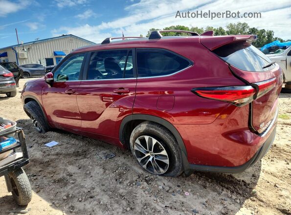 5TDKDRAH5PS010472 2023 TOYOTA HIGHLANDER Red Trasero izquierdo
