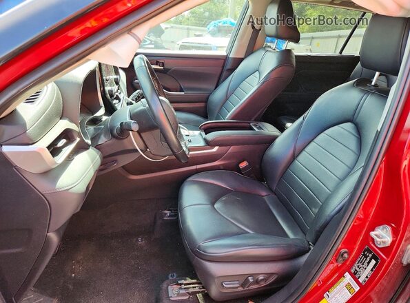 5TDKDRAH5PS010472 2023 TOYOTA HIGHLANDER Red Vista interior delantera