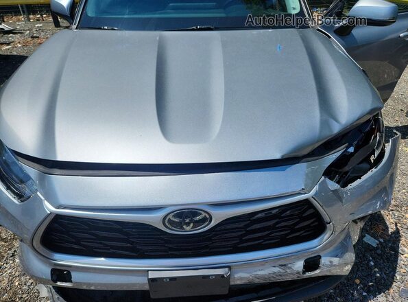 5TDKDRAH6PS028222 2023 TOYOTA HIGHLANDER Silver Вид підкапотного простору