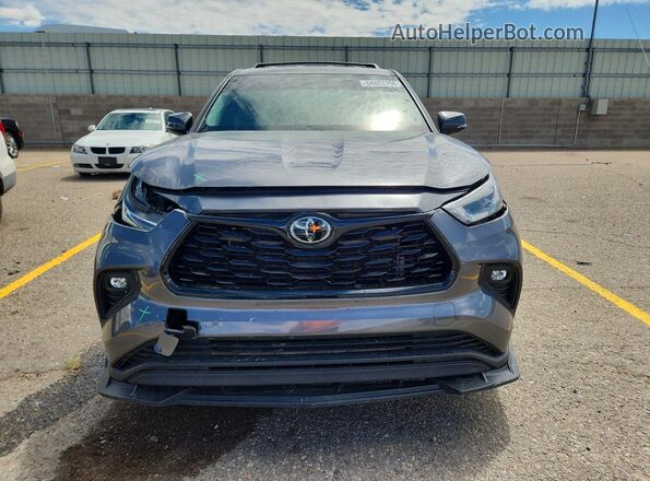 5TDKDRAH6PS509619 2023 TOYOTA HIGHLANDER Серый Вид спереди