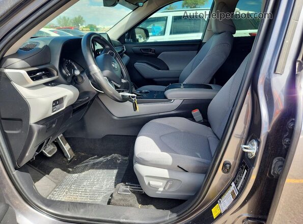 5TDKDRAH6PS509619 2023 TOYOTA HIGHLANDER Серый Вид салона спереди